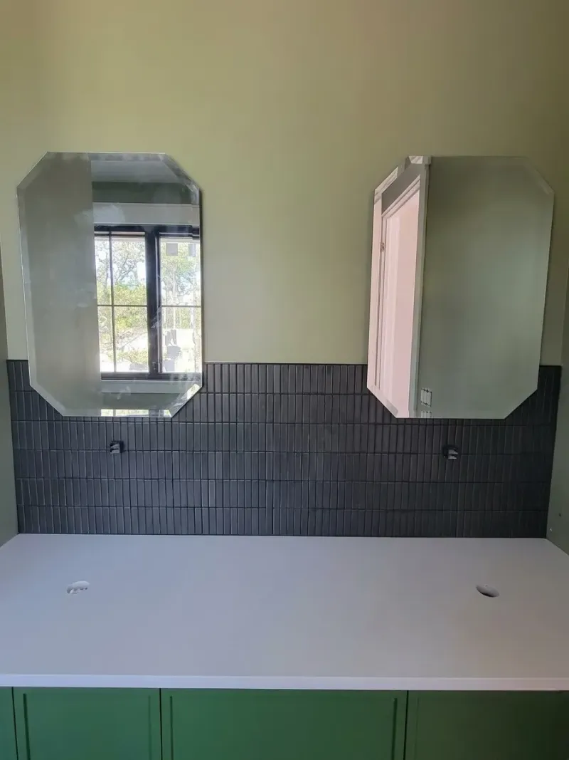 Bathroom detail after fixtures upgrade by Paez And More
